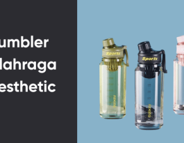 Tumbler olahraga aesthetic berbagai warna - hitam, hijau, dan pink