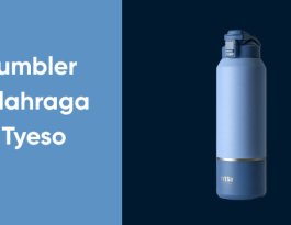 Tyeso tumbler botol minum stainless steel biru